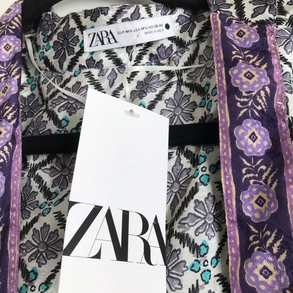 NWT BLOGGERS FAV Zara Floral Patterned Kimono SZ M/L - Picture 4 of 6